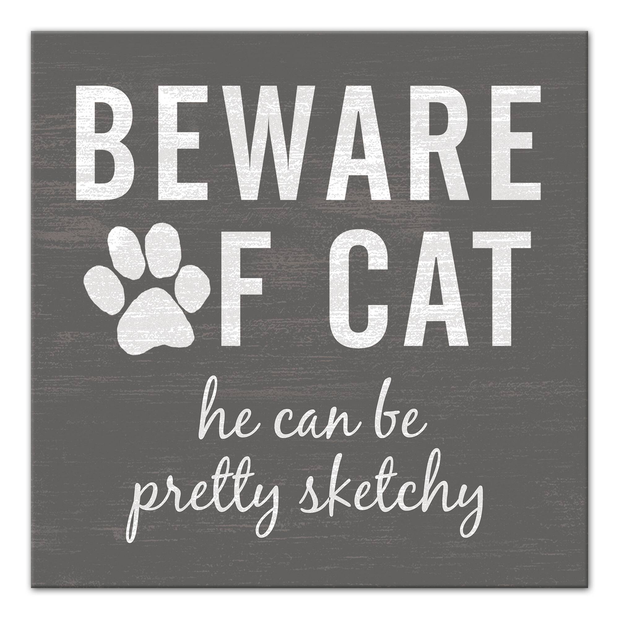 Sketchy Cat Canvas Wall Art